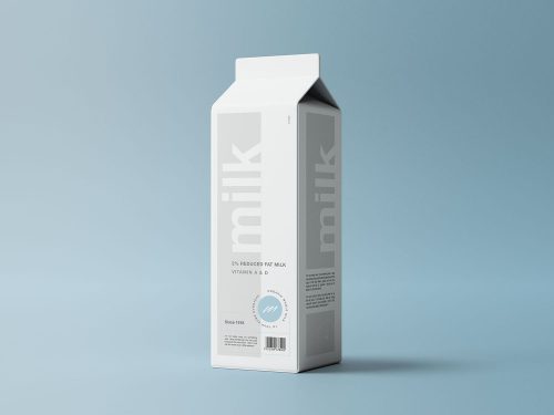 Free Milk Packaging Mockup