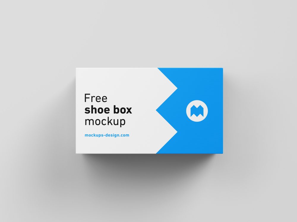 Shoe Box Package Mockup