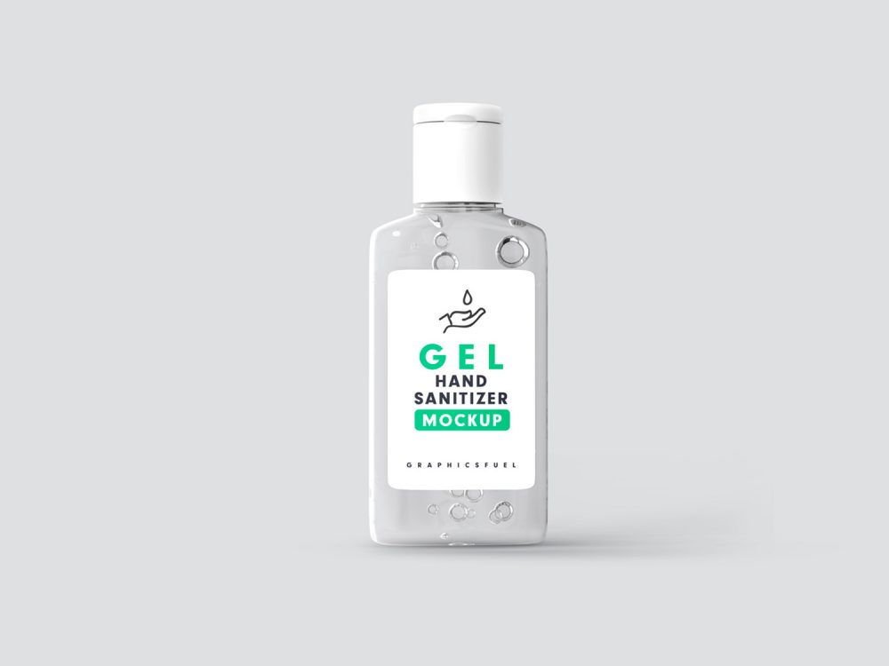 Hand Sanitizer Bottle Mockup