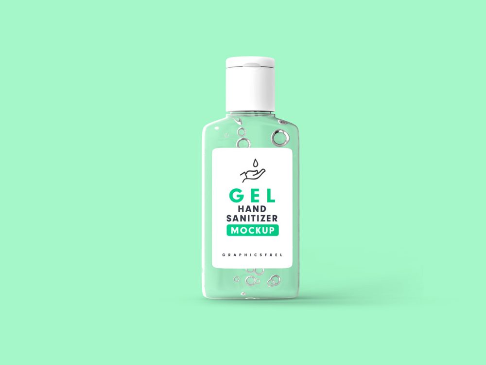 Hand Sanitizer Bottle Mockup
