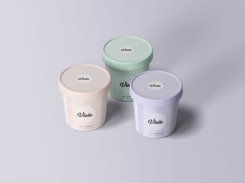 Ice Cream Cups Mockup