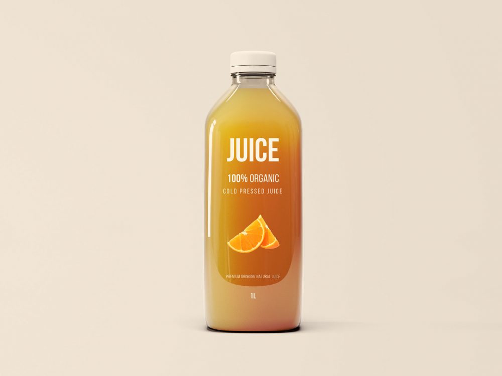 Juice Bottle Free Mockup