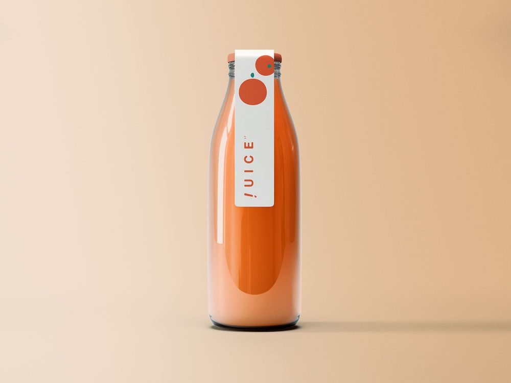 Juice Bottle Free Mockup