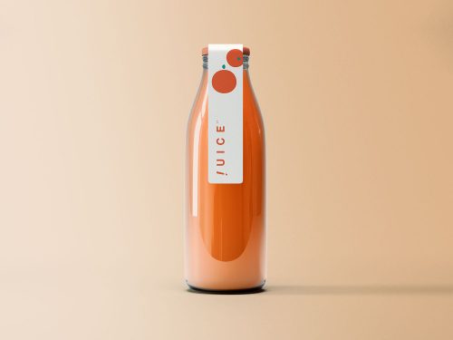 Juice Bottle Free Mockup