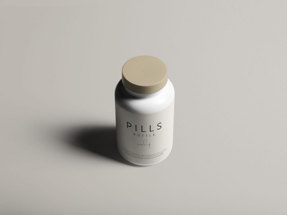 Pill Bottle Free Mockup