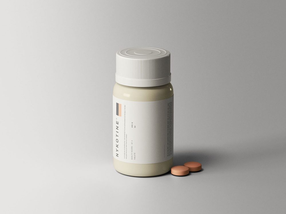 Pill Bottle Free Mockup