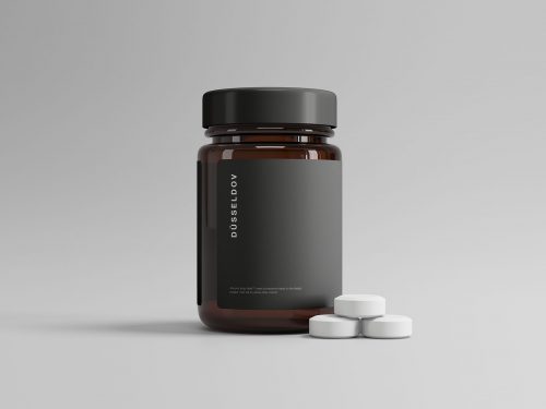 Pill Bottle Free Mockup