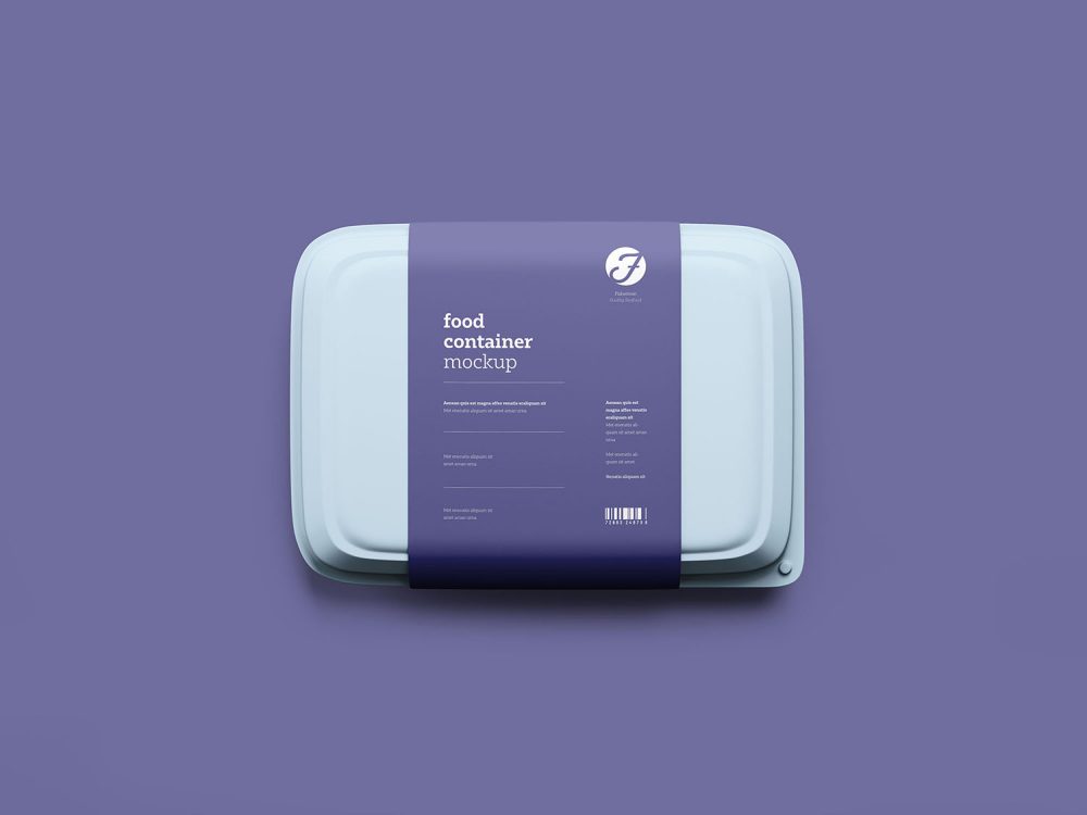 Plastic Food Container Mockup
