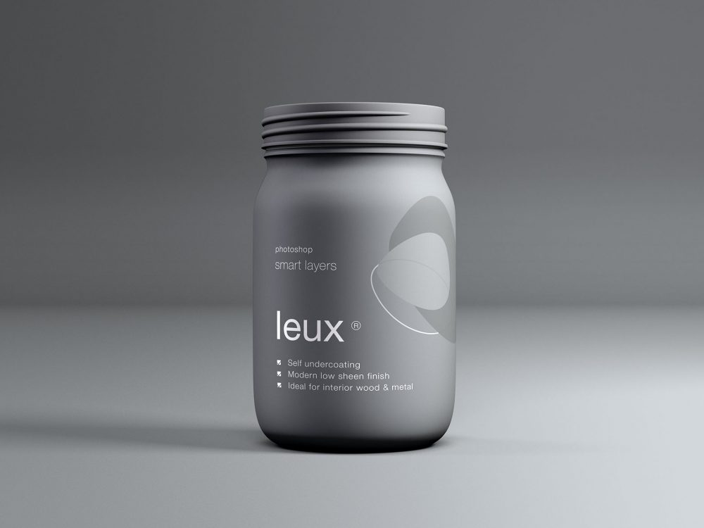 Plastic Matt Jar Mockup