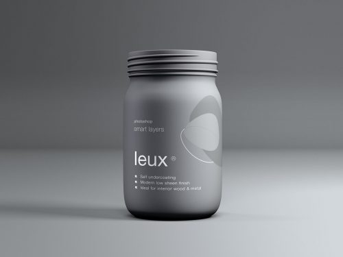 Plastic Matt Jar Mockup