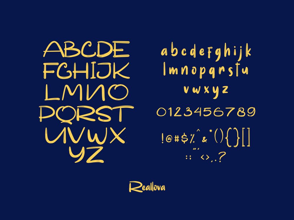 Reallova Free Font
