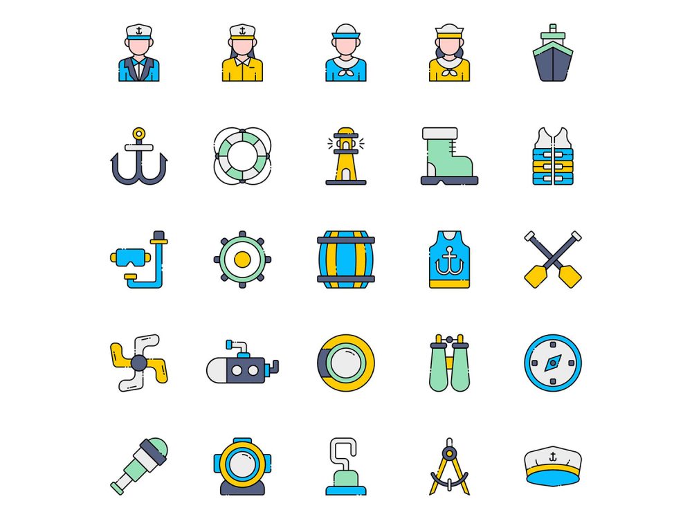 Skipper Vector Icons