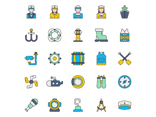Skipper Vector Icons
