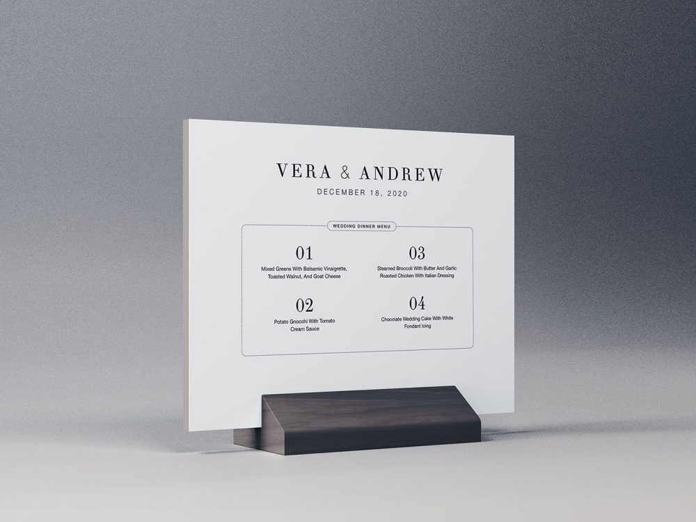 Table Tent Free Mockup