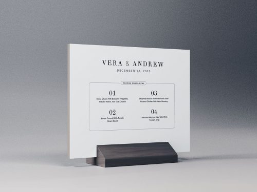 Table Tent Free Mockup