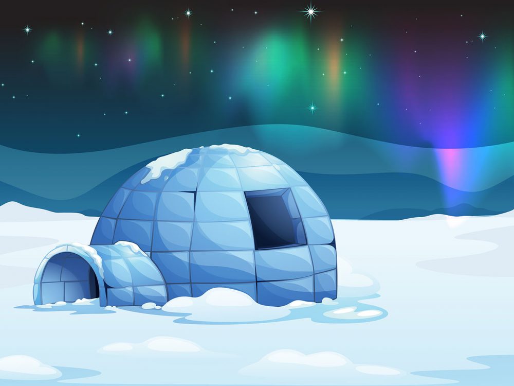 Winter Landscape Free Vector Illustration