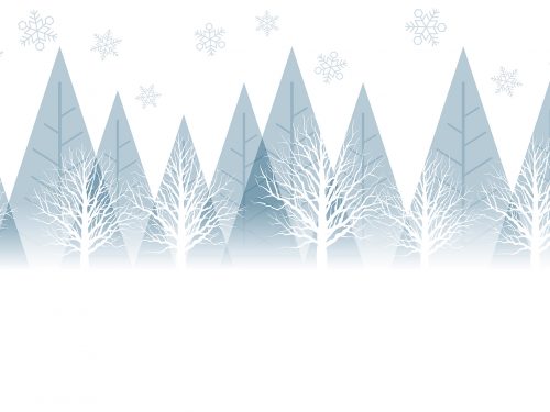 Winter Landscape Free Vector Illustration