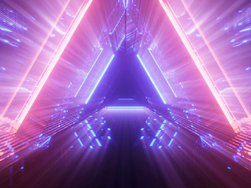 Abstract Neon Lights Background