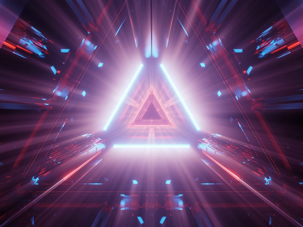 Abstract Neon Lights Background