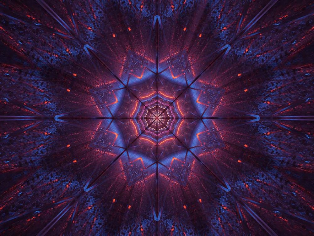 Abstract Neon Lights Background