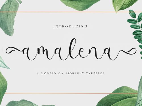 Amalena Script Free Font
