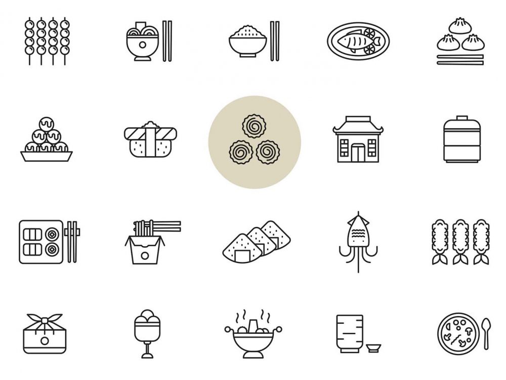 Asian Food Icons