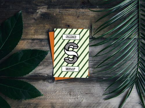 Blank Card PSD Mockup