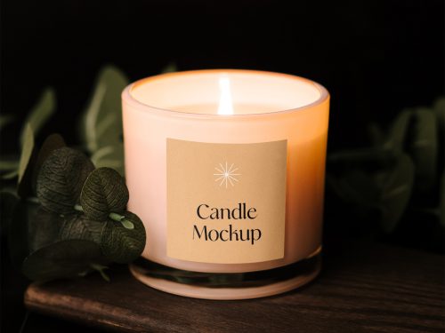 Branded Candle Mockup