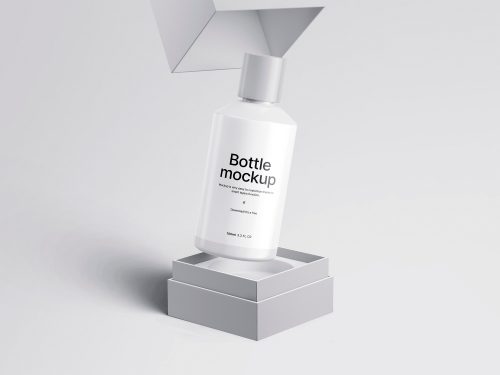 Cosmetic Bottle PSD Mockup