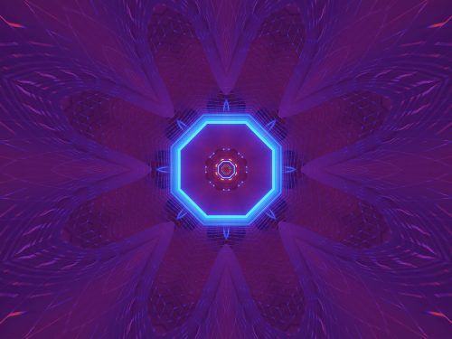 Cosmic Background with Colorful Laser Lights