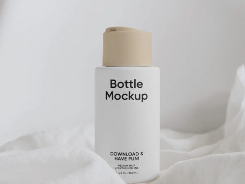 Creme Bottle PSD Mockup