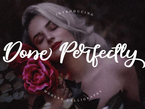 Done Perfectly Free Font