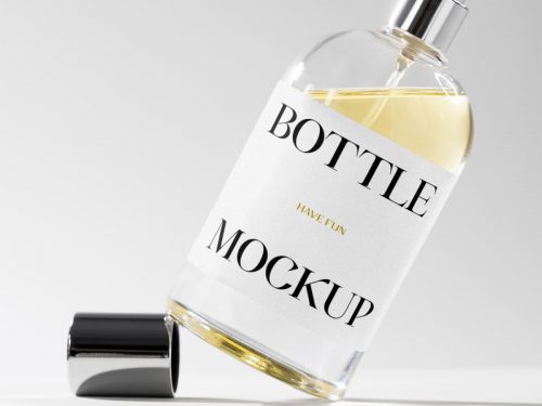 Flacon Bottle Mockup