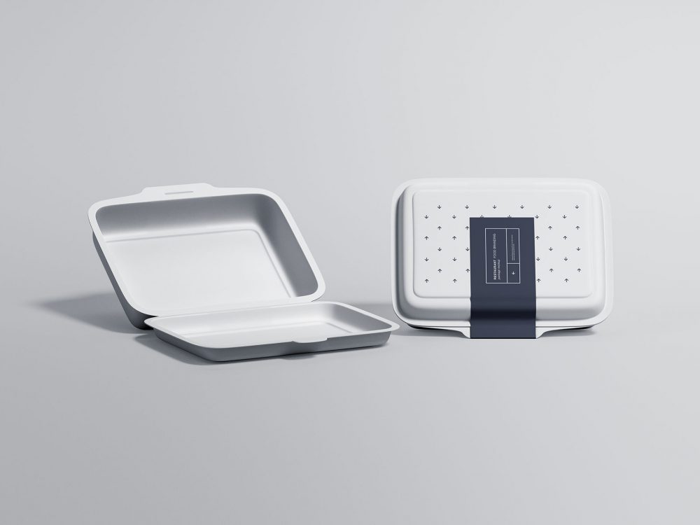 Food Tray Packaging Free Mockup