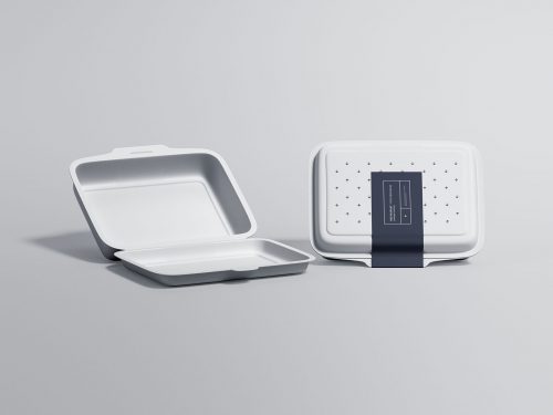 Food Tray Packaging Free Mockup