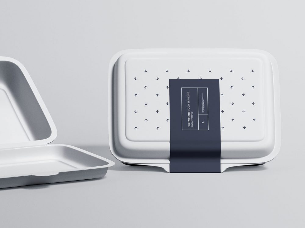 Food Tray Packaging Free Mockup