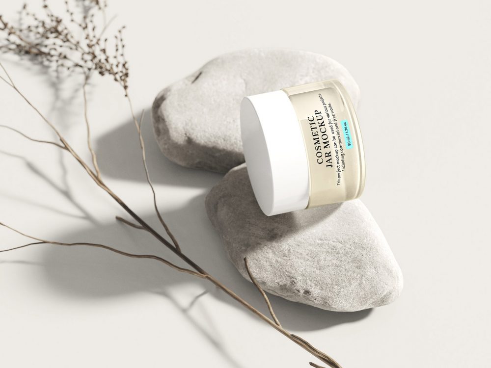 Free Cosmetic Jar Mockup