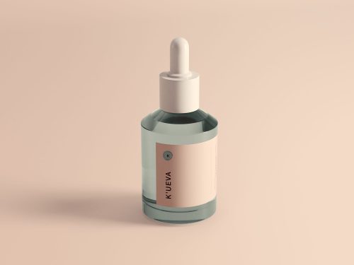 Free Dropper Bottle Mockup
