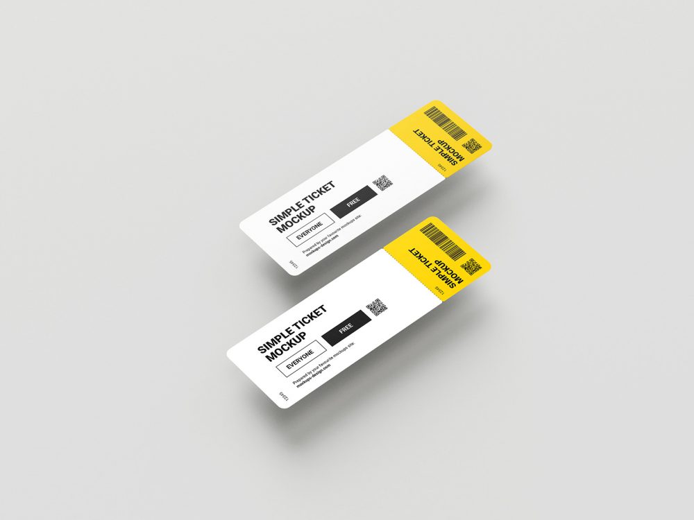 Free Event Ticket Mockup