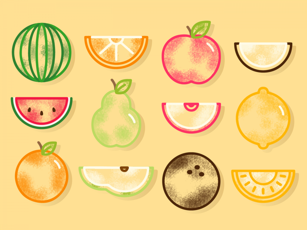 Free Fruit Vector Pattern