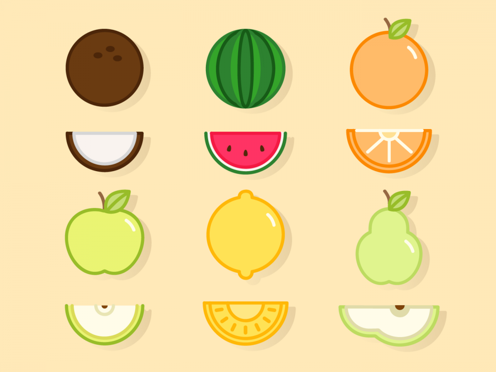 Free Fruit Vector Pattern