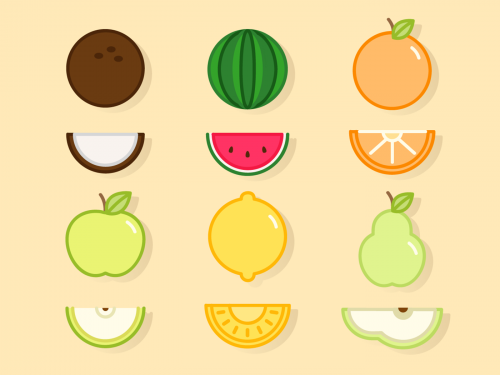 Free Fruit Vector Pattern