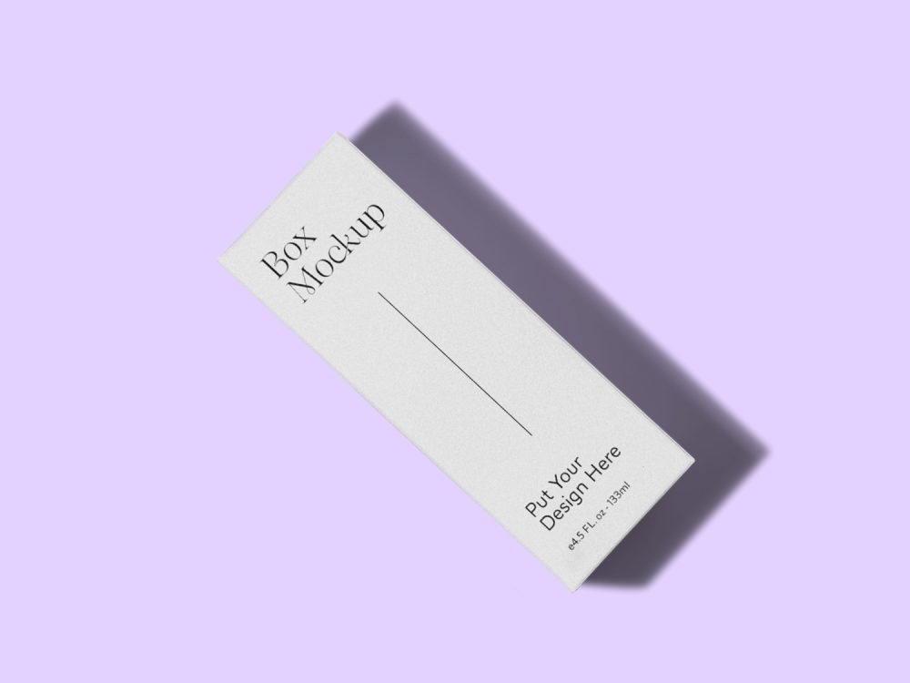 Rectangle Box PSD Mockup