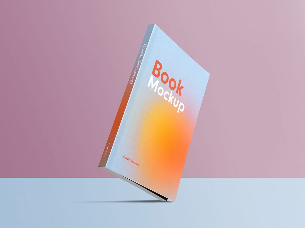 Standing Book Mockup