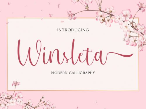 Winsleta Script Free Font