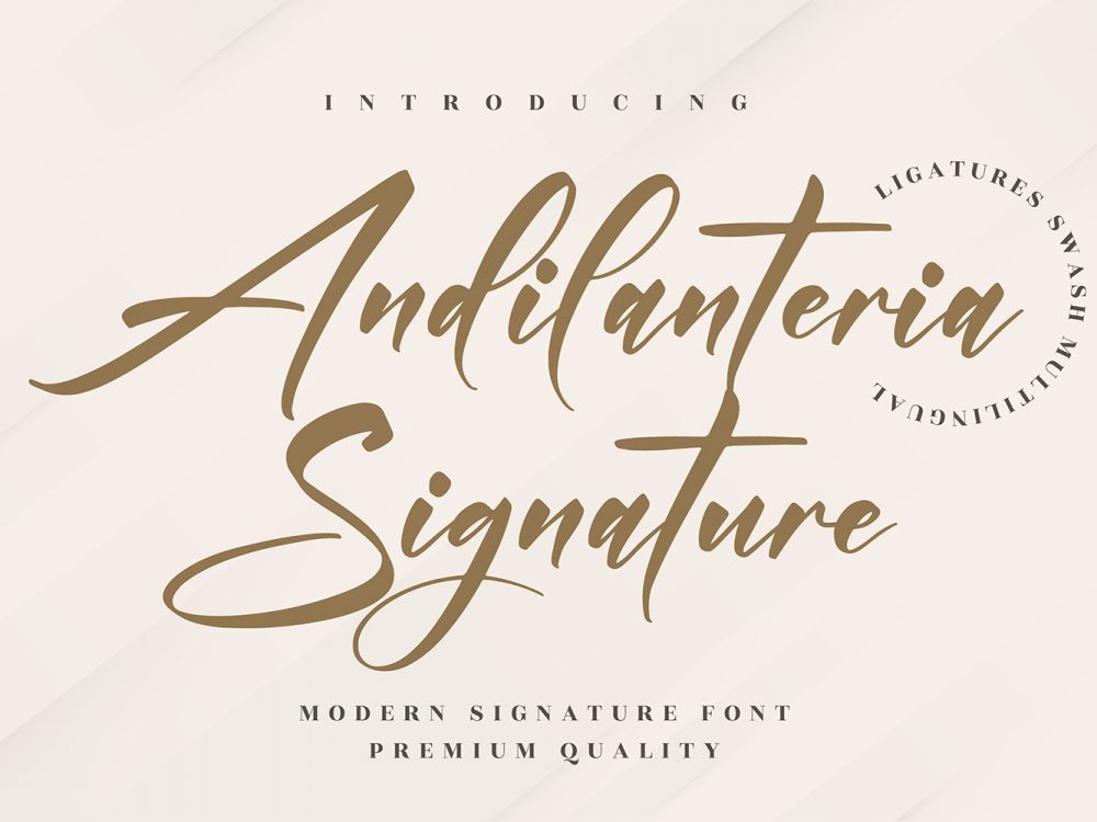 Andilanteria Signature Free Font