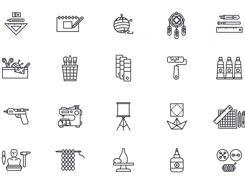 Art & Craft Line Icons