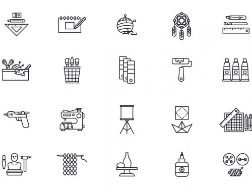 Art & Craft Line Icons