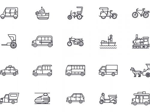 Asian Transportation Icons