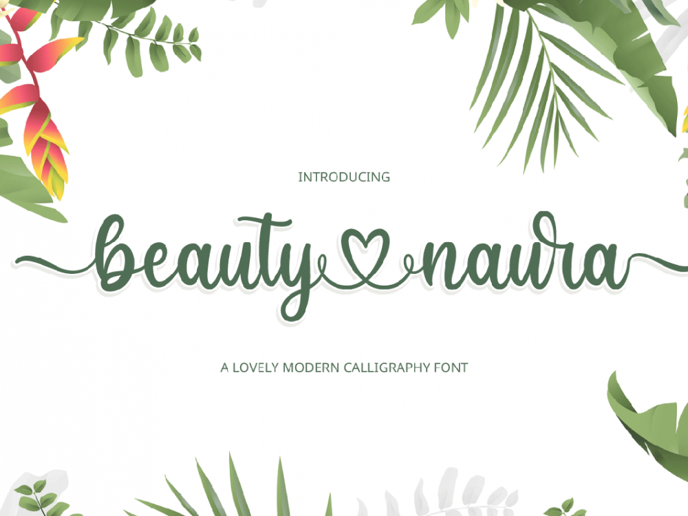 Beauty Naura Free Font
